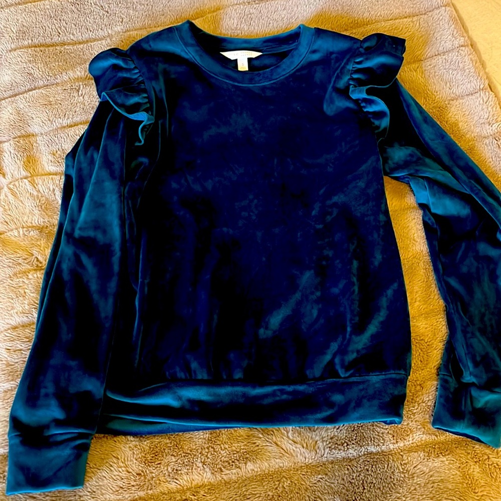 Super soft, vibrant colored, velour sweater